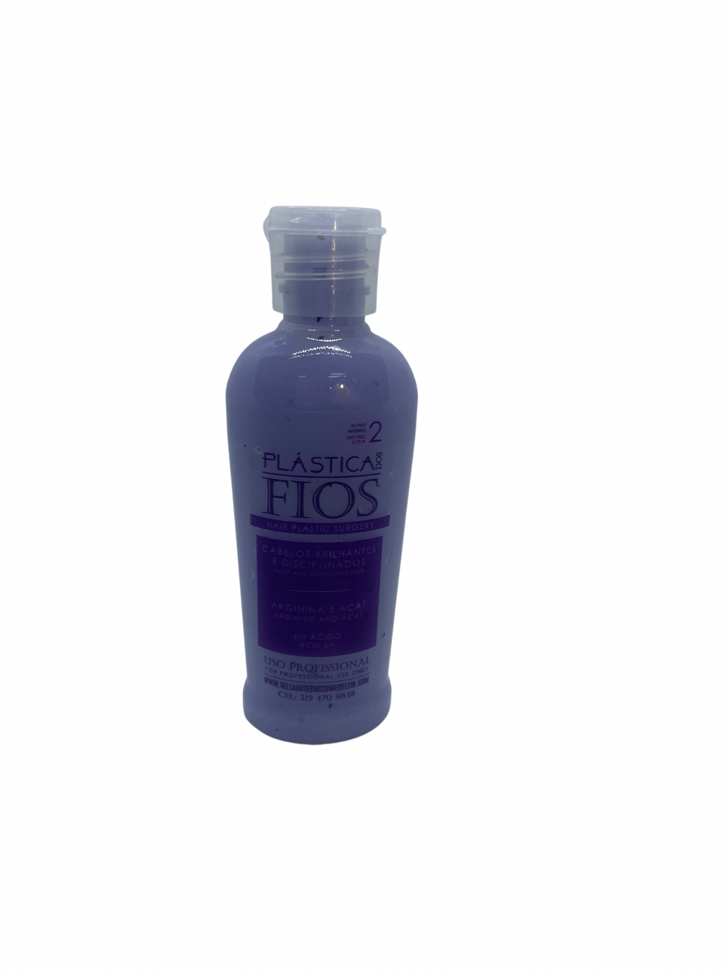 Paso 2 60 ml personal plástica dos fios